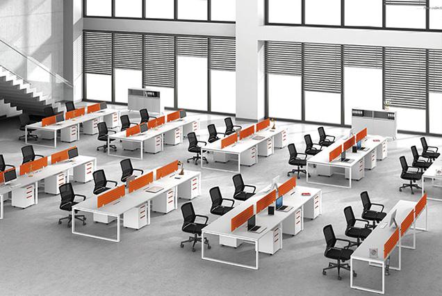 簡約現代職員桌-6